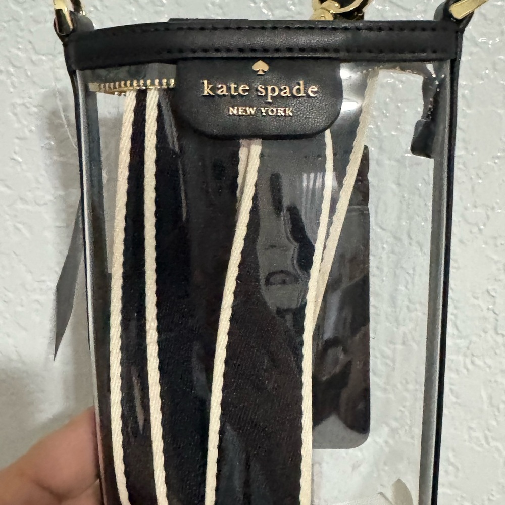 Kate Spade Black and Clear Crossbody Bag